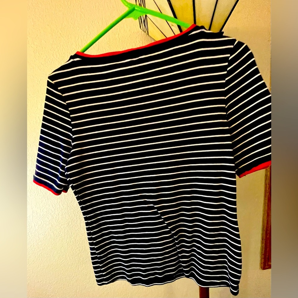 Tommy Hilfiger red, white, and blue top size medium